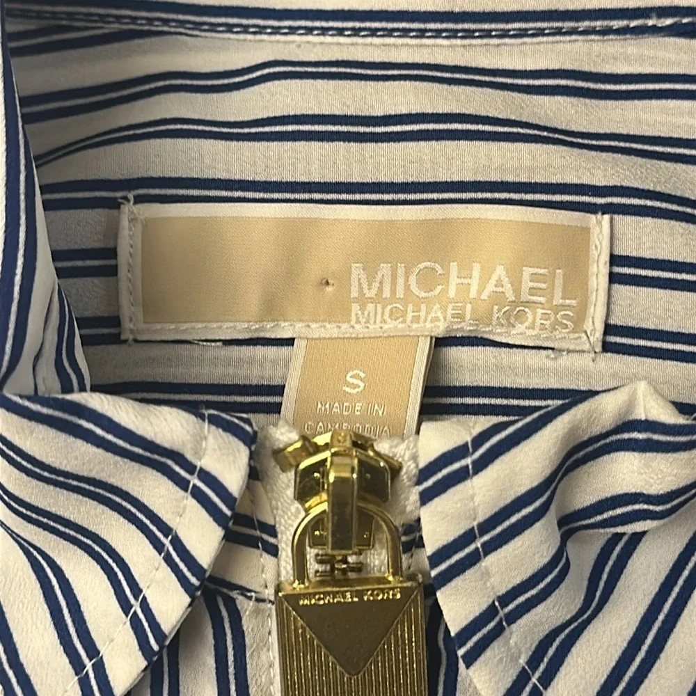 MICHAEL KORS zipper front shirt